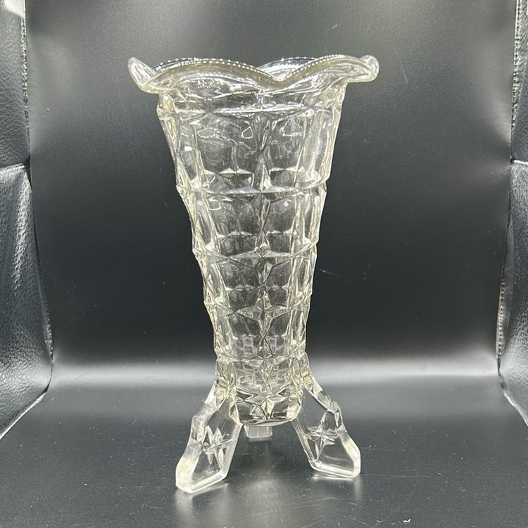 Vintage Art, Deco, Rocket Vase, Indiana Glass