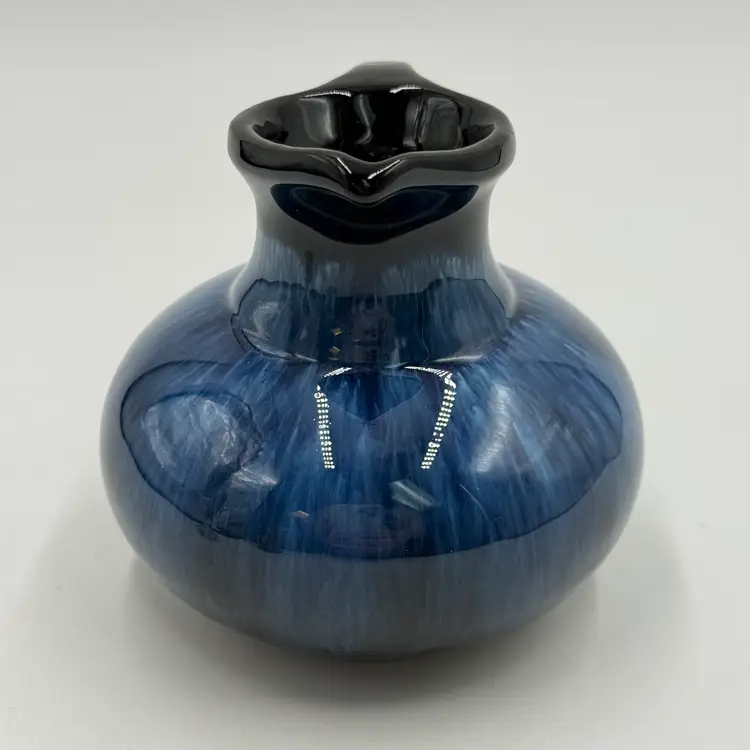 Blue Mountain Pottery Cobalt Blue Drip Glaze Vintage Creamer Drip Glaze Canada BMP
