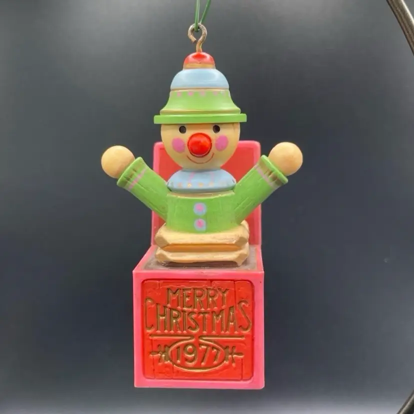 Hallmark Yesteryear Jack in Box Hanging Christmas Vintage Ornament Holiday