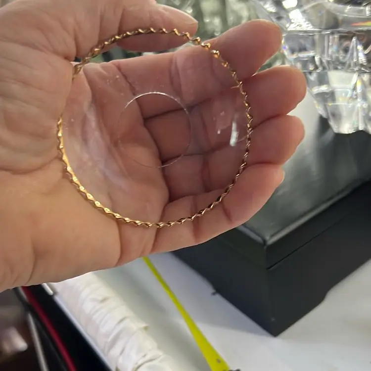 4pc Glass Bobeche’ 
Wax Drip Catcher