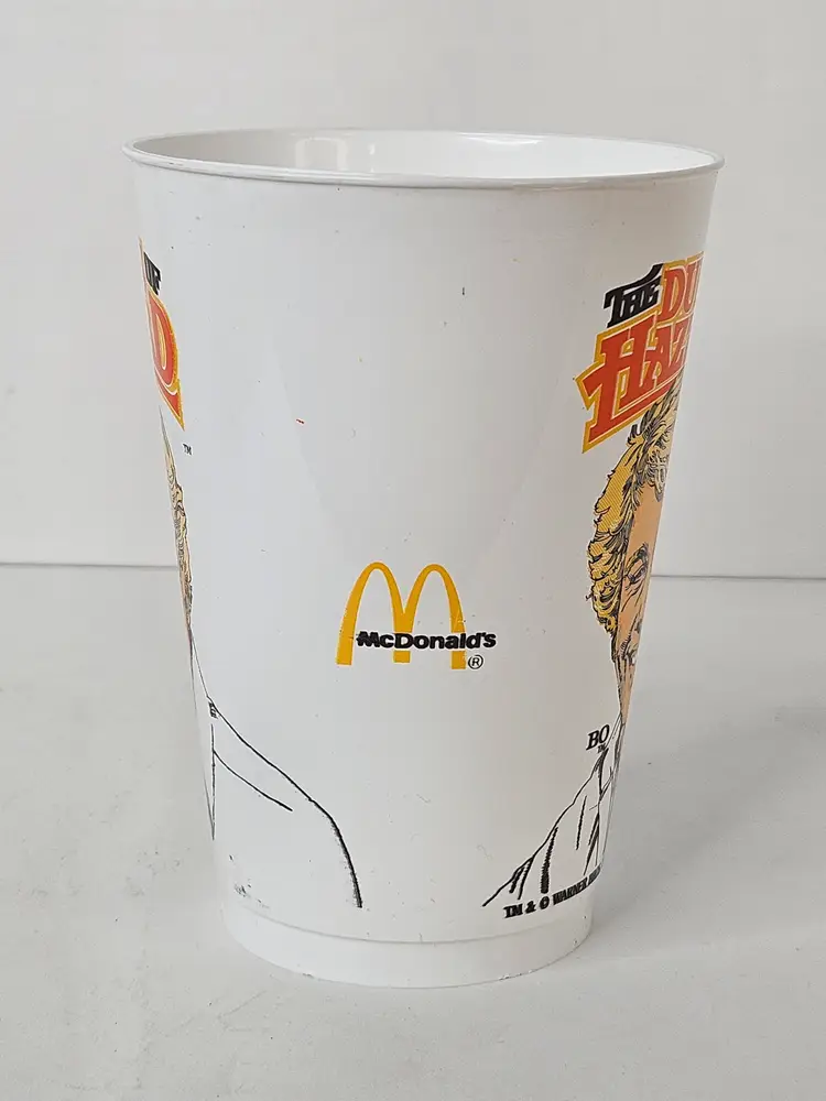 1982 McDonald’s The Dukes Of Hazzard Bo Duke Plastic Cup Promo Glass