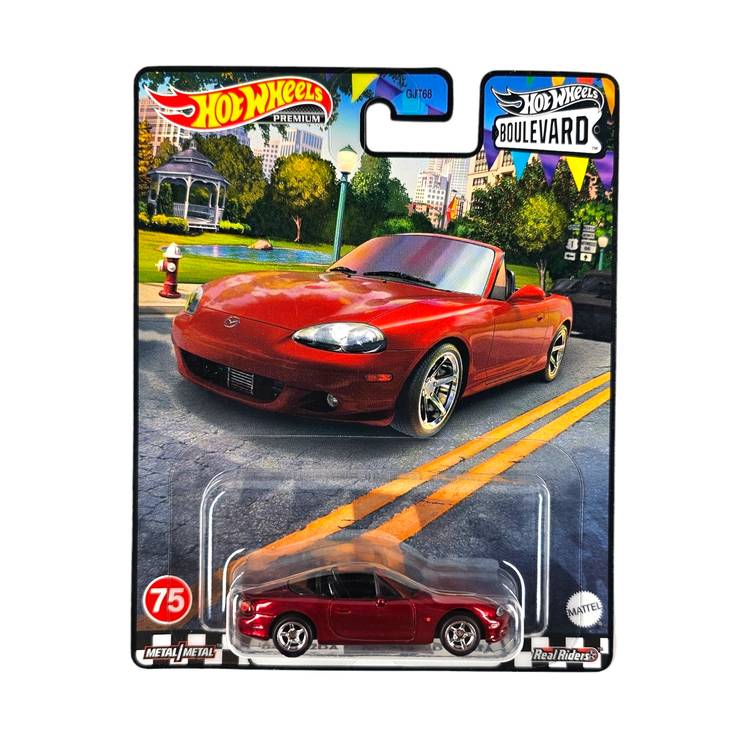 Hot Wheels Boulevard #75 Mazda Mazdaspeed Miata 2004 - Diecast Rouge 1:64 - Neuf - Modèle HKF22