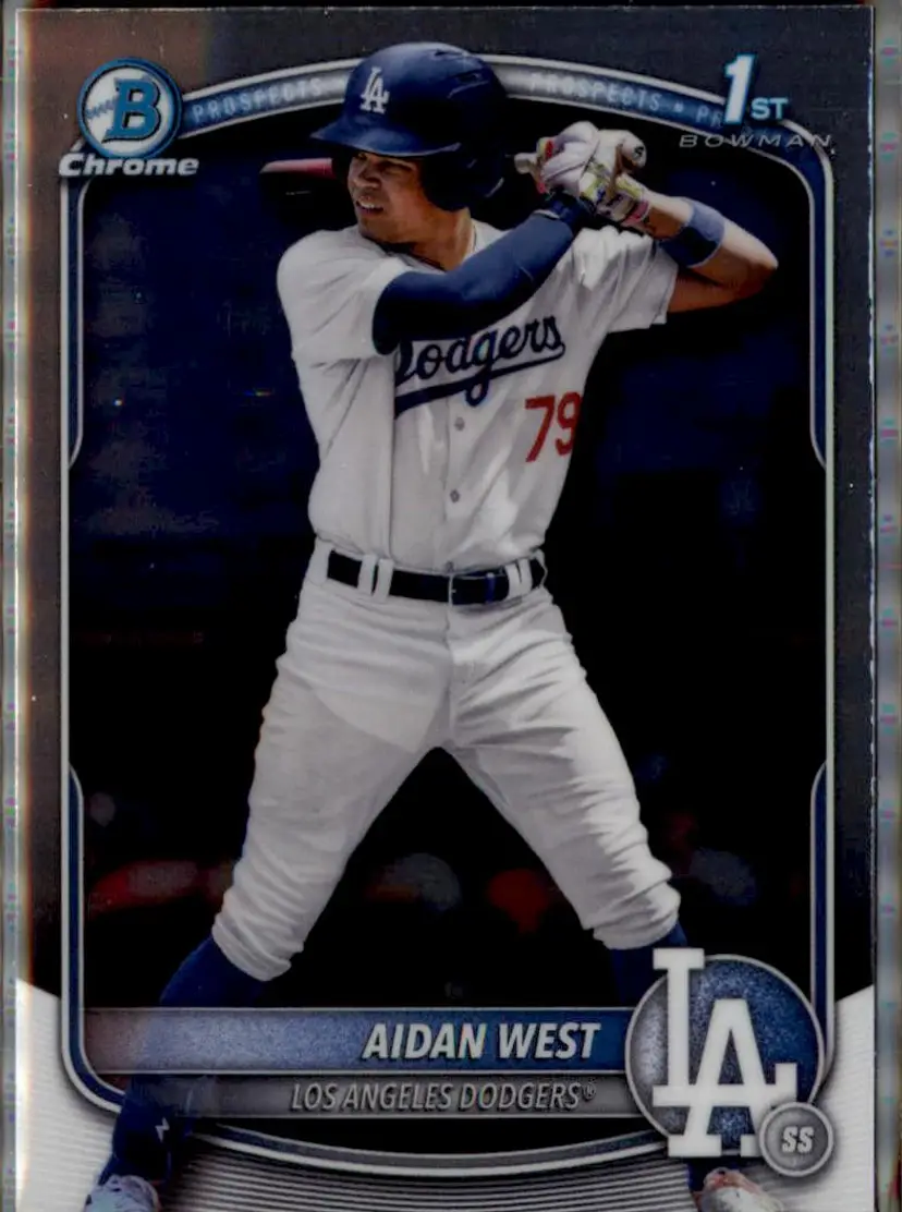 2025 Bowman Draft #BDC-6 Aidan West Chrome - (138) - Los Angeles Dodgers