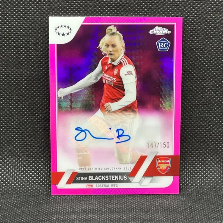 22/23 Topps Chrome UEFA Stina Blackstenius Auto Pink 147/150 #A-BL