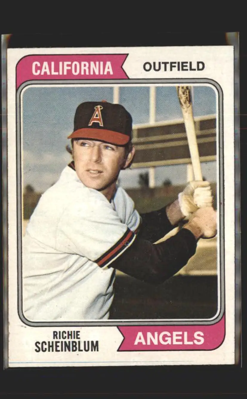 1974 Topps #323 Richie Scheinblum - (pk5) - California Angels