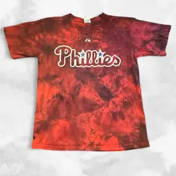 Philadelphia Phillies Burrell Tie Dyed T-shirt Medium