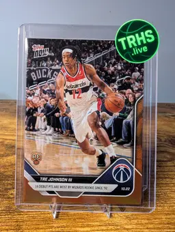 Tre Johnson - 2025-26 NBA Topps NOW® - Card 14 -Orange Foil 01/25 - PR: 997