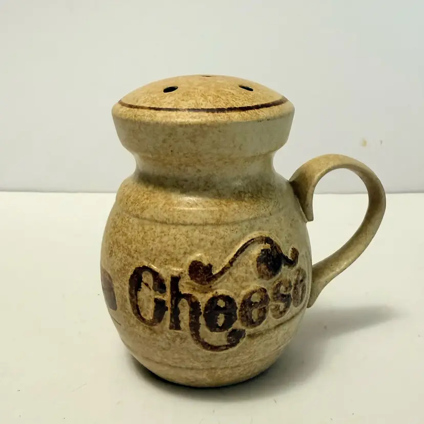 Vintage-Pottery Craft USA Stoneware Cheese Shaker / Container / Pot 4.5" T