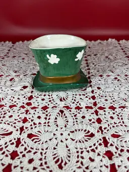 Vintage Relpo Shamrock Top Hat Planter