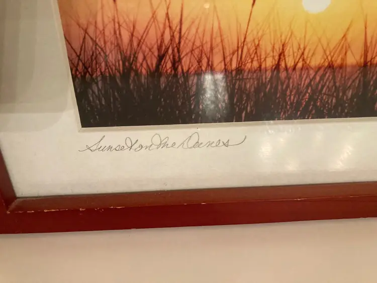 Signed Photograph “Sunset On The Dunes”