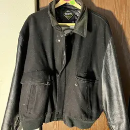 Vintage NEMESIS Local 241 Union Jacket 2XL Wool Leather Reno NV Made in USA