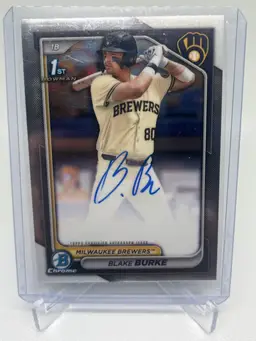 Blake Burke - 2024 Bowman Chrome Auto - Milwaukee Brewers