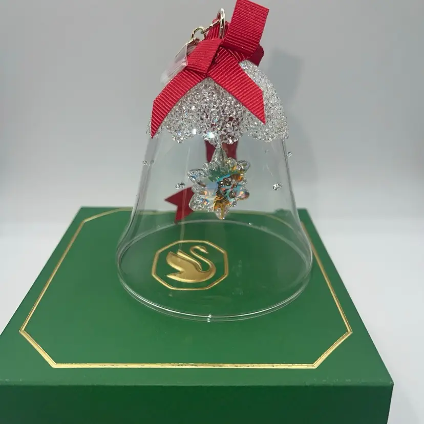 Swarovski Crystal Dillard's 2025 EXCLUSIVE! holiday Bell Ornament 5701644 NEW!!