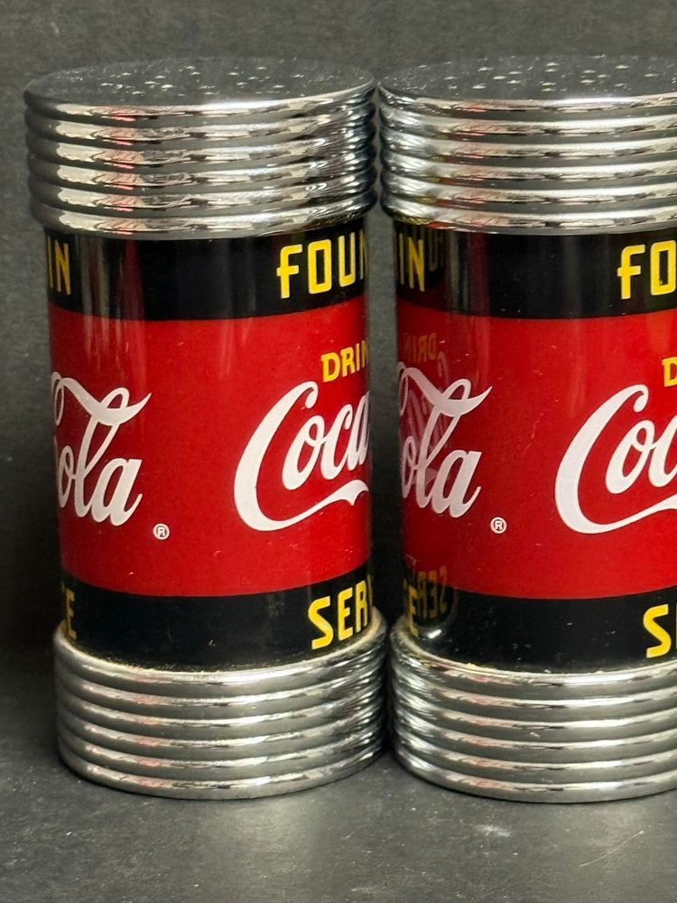 Vintage Coca Cola Salt And Pepper Shakers