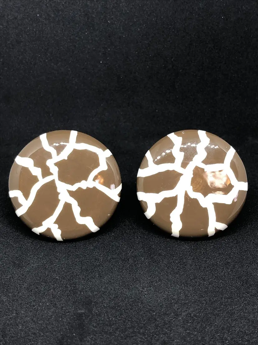 Giraffe Animal Print Ceramic Drawer Cabinet Pull Knob Pair Of 2 Lot