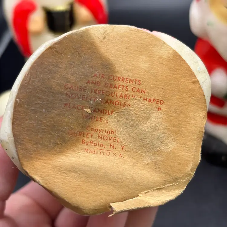 Set Of 4 Vintage Candles Gurley Unburned 4.5"-5" tall