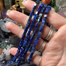 Lapis Lazuli Cube Bracelet