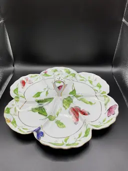 I. Godinger & Co. Butterfly Garden 6-part Relish Dish
