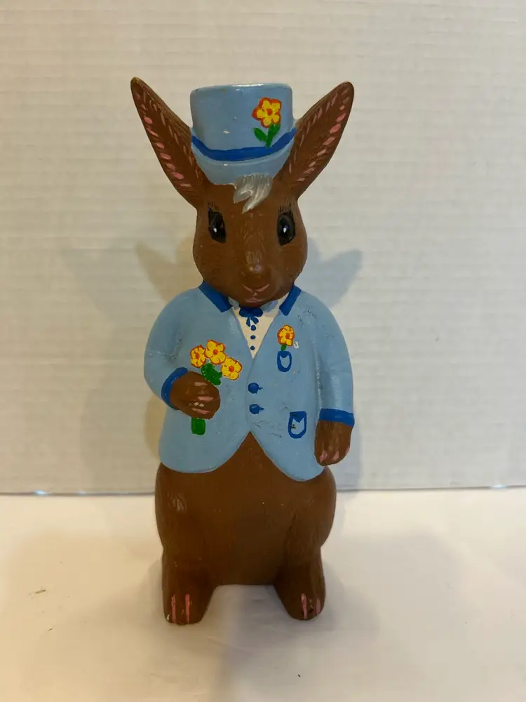 Ceramic Chocolate Bunny Hobbyist Vintage