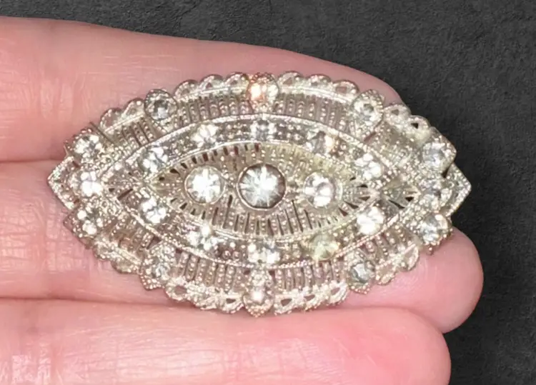 Vintage Little Nemo Art Deco Rhinestone Brooch Or Pin - Circa 1930s.
