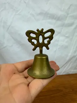 🦋Vintage brass butterfly bell🦋