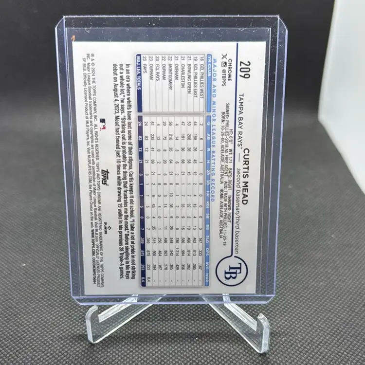 2024 Topps Chrome Prism Refractor Curtis Mead RC