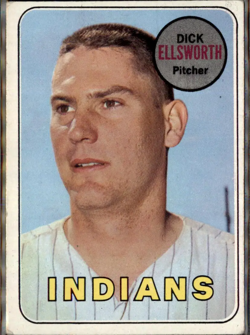 1969 Topps #605 Dick Ellsworth - (pk3) - Cleveland Indians
