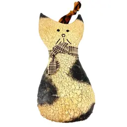 Primitive Starched Cat Decoration