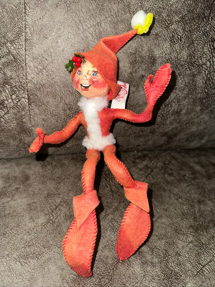 Vintage 1993 Annalee Elf Doll Shelf Sitter