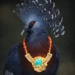 VINTAGE UPCYCLED STATEMENT NECKLACE – Orange Faceted Glass Beads & Teal Enamel Floral Pendant