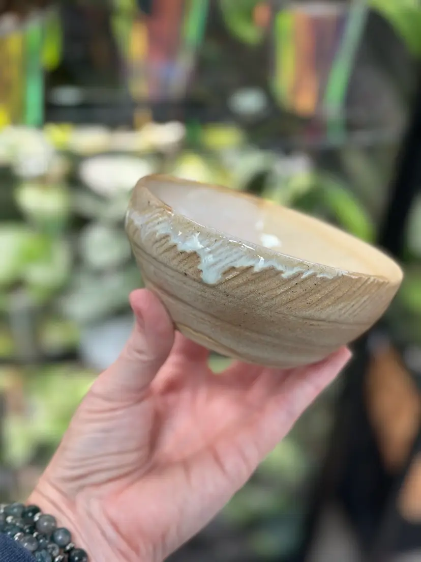 #26 Handmade bowl, no drainage 4.5 inch flawed