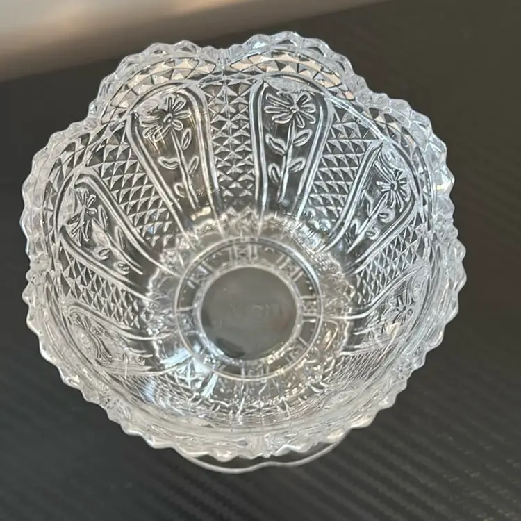 Avon Fostoria Daisy and Diamond Point Footed Candle Holder