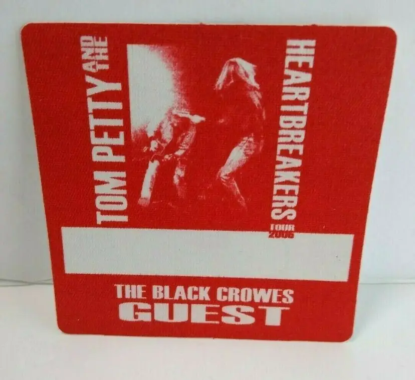 Tom Petty And The Heartbreakers Backstage Pass Original Black Crowes 2005 Red