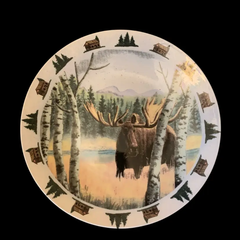 Moose Plate 8 1/4 X 1 Inches