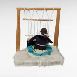 Native American Handmade Woman Weaving Decoration/Figurine