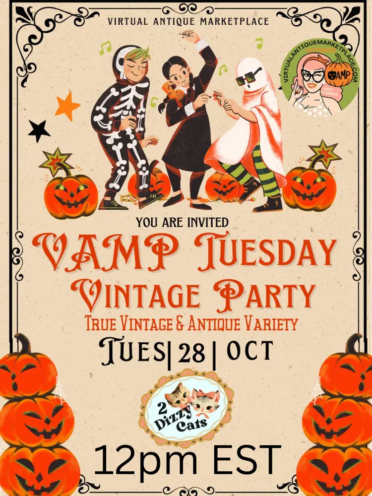 Tuesday Vintage Party with 2 Dizzy Cats