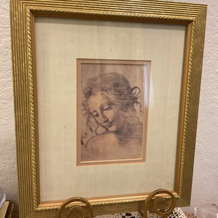 Repro Of DaVinci’s “The Lady With Disheveled Hair “ 11”x13”