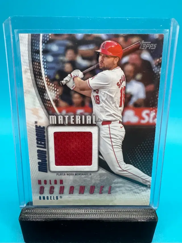 Nolan Schanuel Topps Major League Materials Jersey Relic Los Angeles Angels