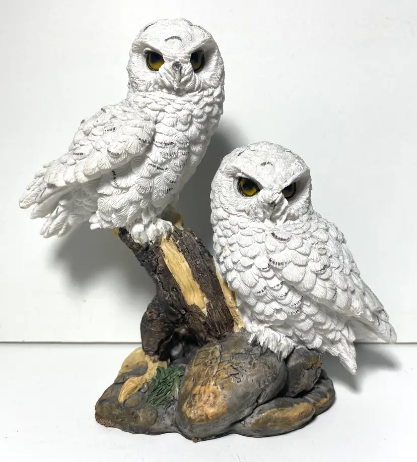 Pair Of Snowy Owls