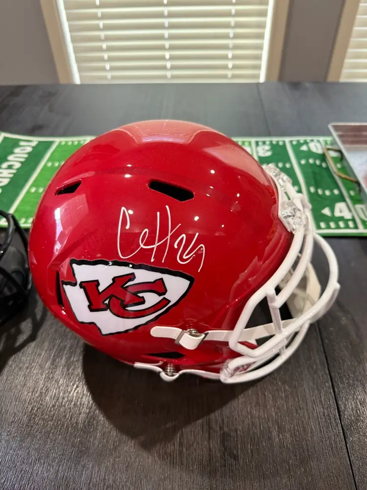 Kansas City Chiefs 5 Helmet Lot Including Patrick Mahomes All W/COA
