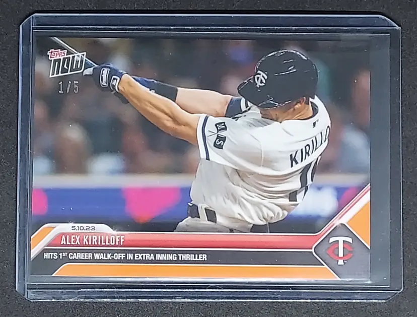 2023 Topps Now Card #268 Alex Kiriloff /5 Orange Parallel - Minnesota Twins