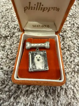 Vintage JJ Dog Bone Brooch