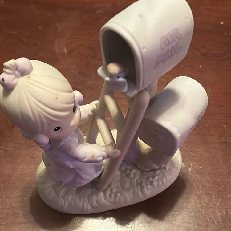 263. Precious Moments "Good News Is so Uplifting" Porcelain Figurine