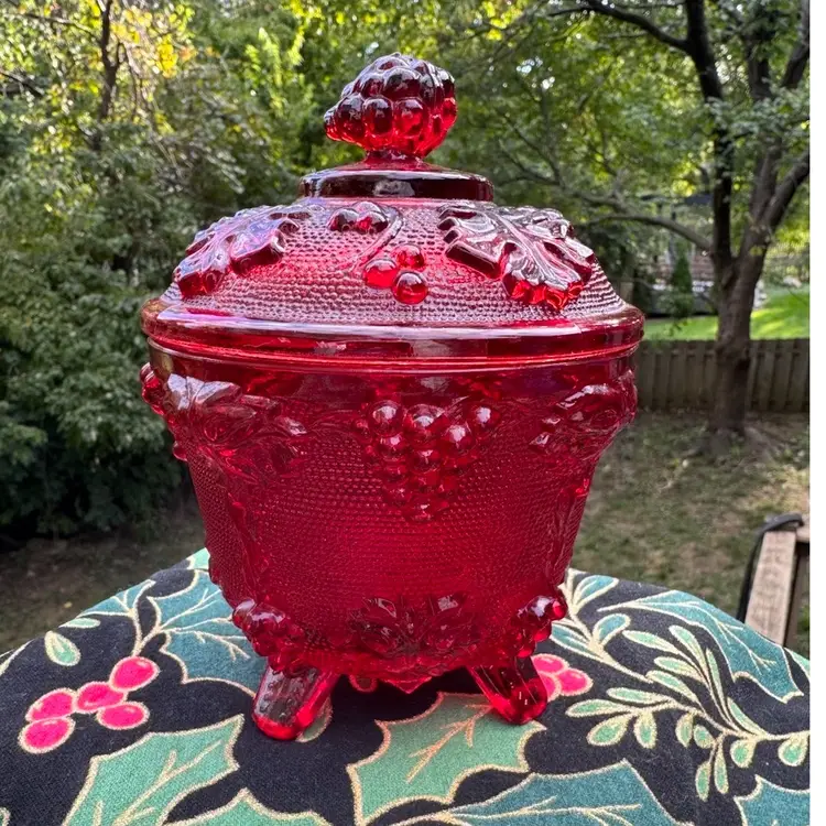 Mid-century Jeanette Glass Candy Dish