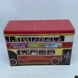 #1843 Vintage Cadbury’s London Bus Tin