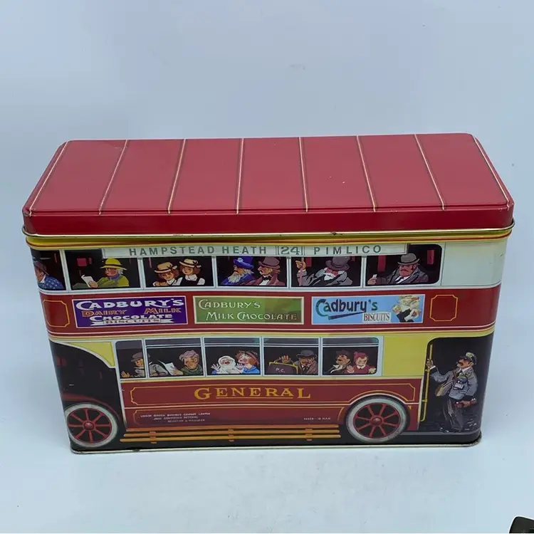 #1843 Vintage Cadbury’s London Bus Tin