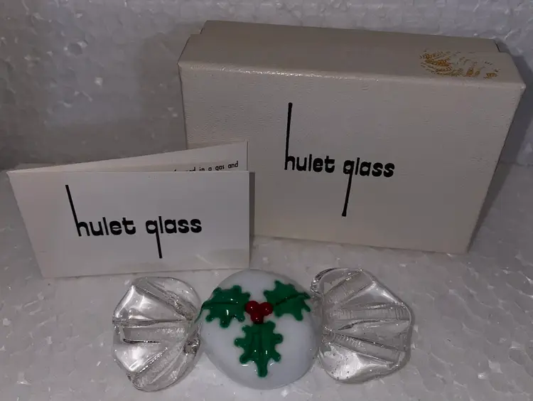 Ultra Rare Vintage Hulet Lampwork Glass Candy 2.5"