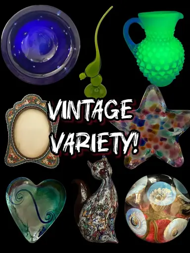 Fenton, Pottery, Paperweights, & More!