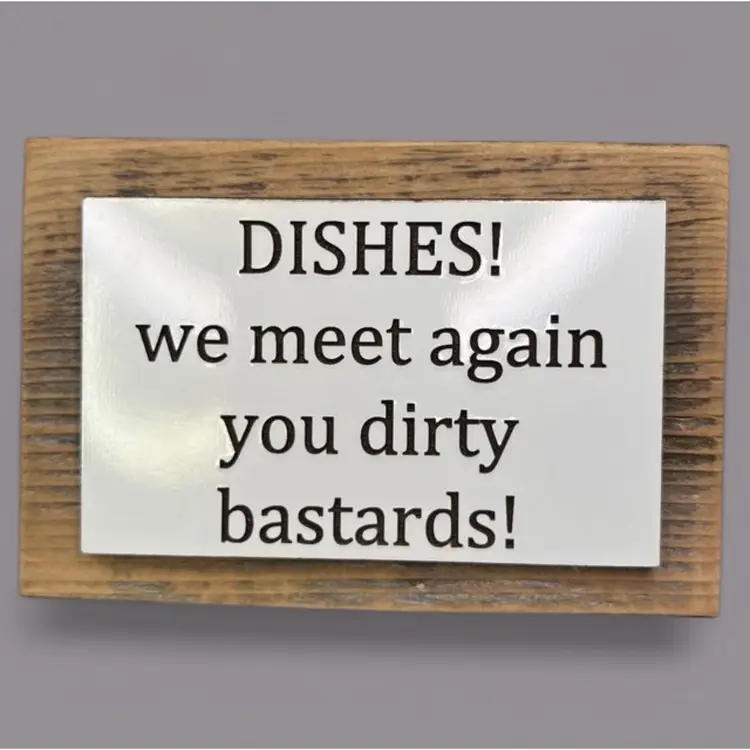 3x5” Wooden Sign Dishes….