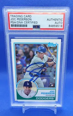 2015 Topps Archives Auto Rookie Card Joc Pederson #279 PSA/DNA Authentic Dodgers